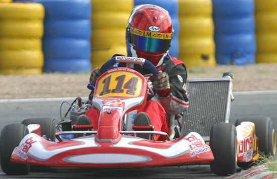 Danny met Formule-1 snelheden in actie