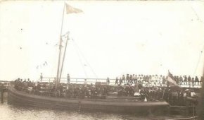 13 maart 1926 laatste vaart Postboot - Klik op de foto voor een grotere versie en meer informatie...