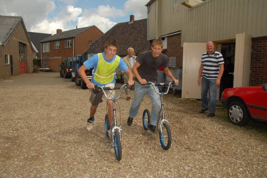 sporten op de kermis