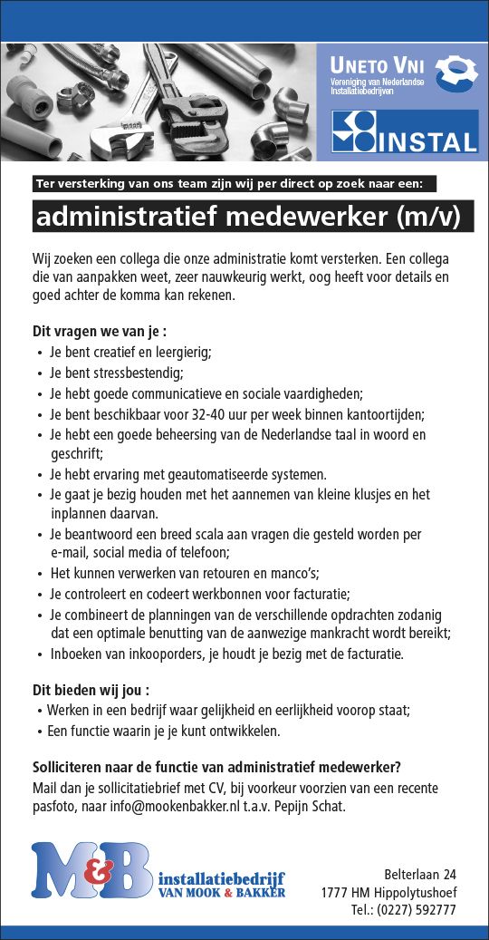 Personeel gezocht