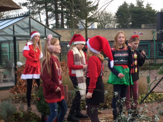 Leerlingen Zangles Petra verzorgden optreden voor bewoners Lelypark