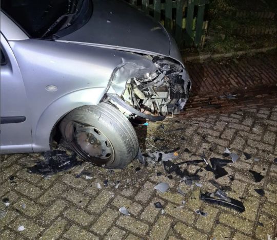 Automobilist vlucht na ongeluk in de Belt