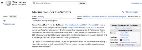 Oudste inwoner van Hollands Kroon, en van Nederland, overleden - Afbeelding 3