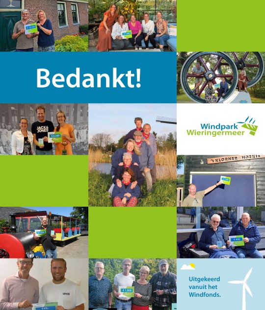 Windfonds weer open voor initiatieven Wieringermeer 