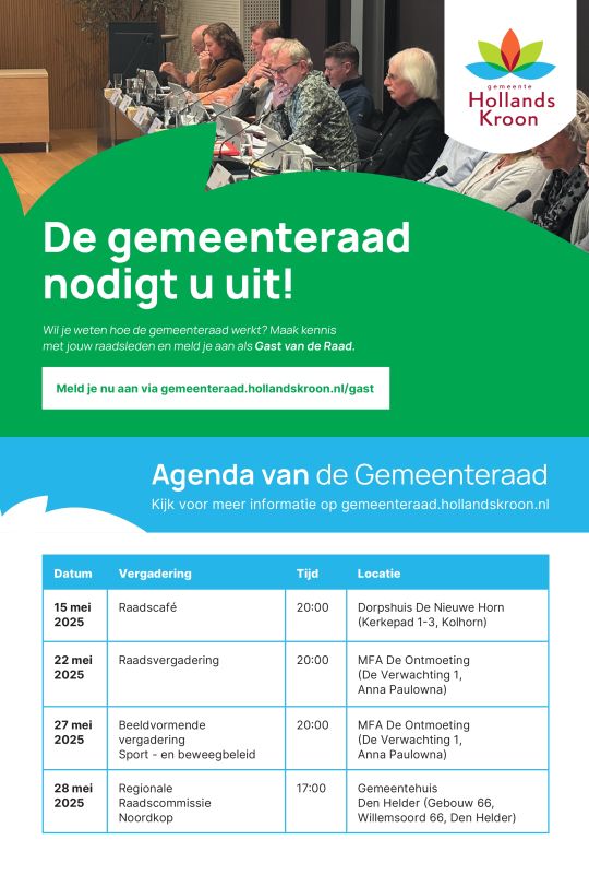 Agenda van de gemeenteraad