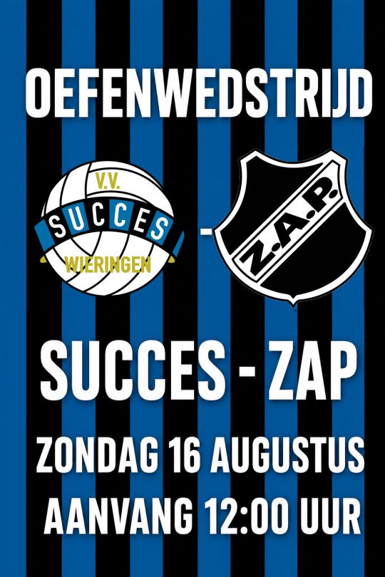 Succes oefent tegen ZAP